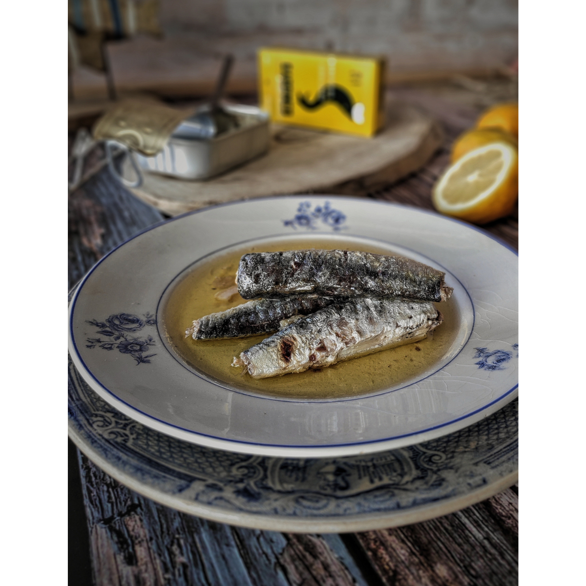 Sardines in Olive Oil with Lemon