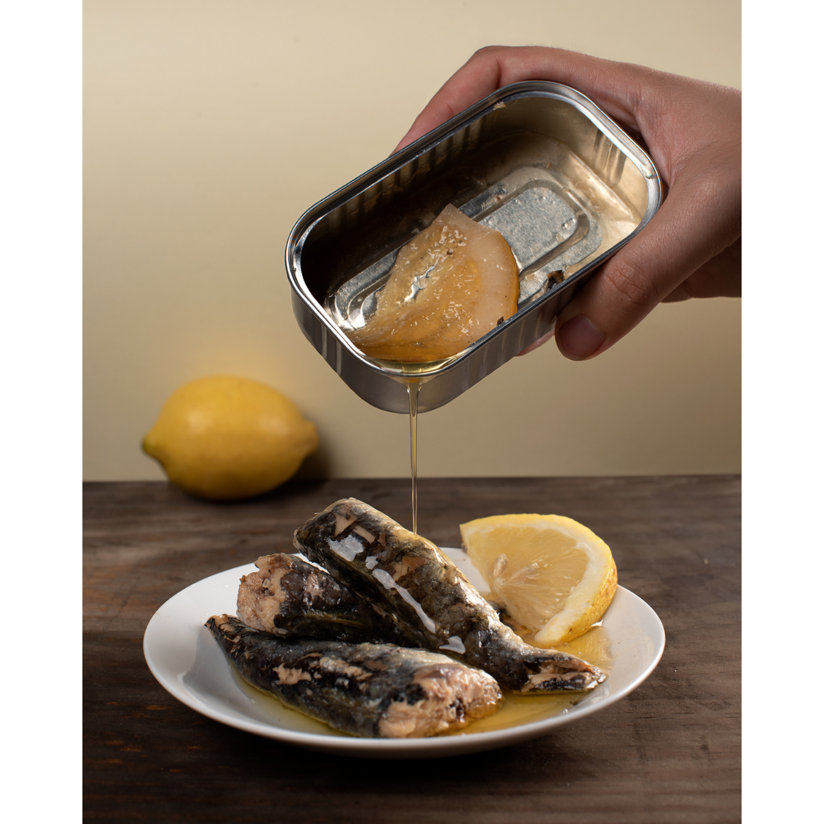 Sardiner i olivolja med citron