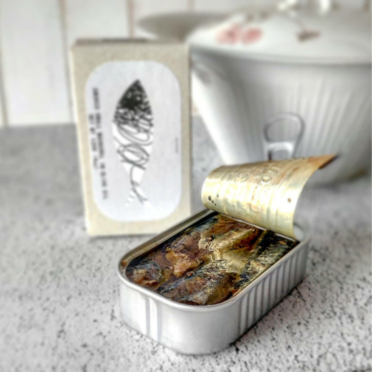 Smoked Small Mackerel in Olive Oil