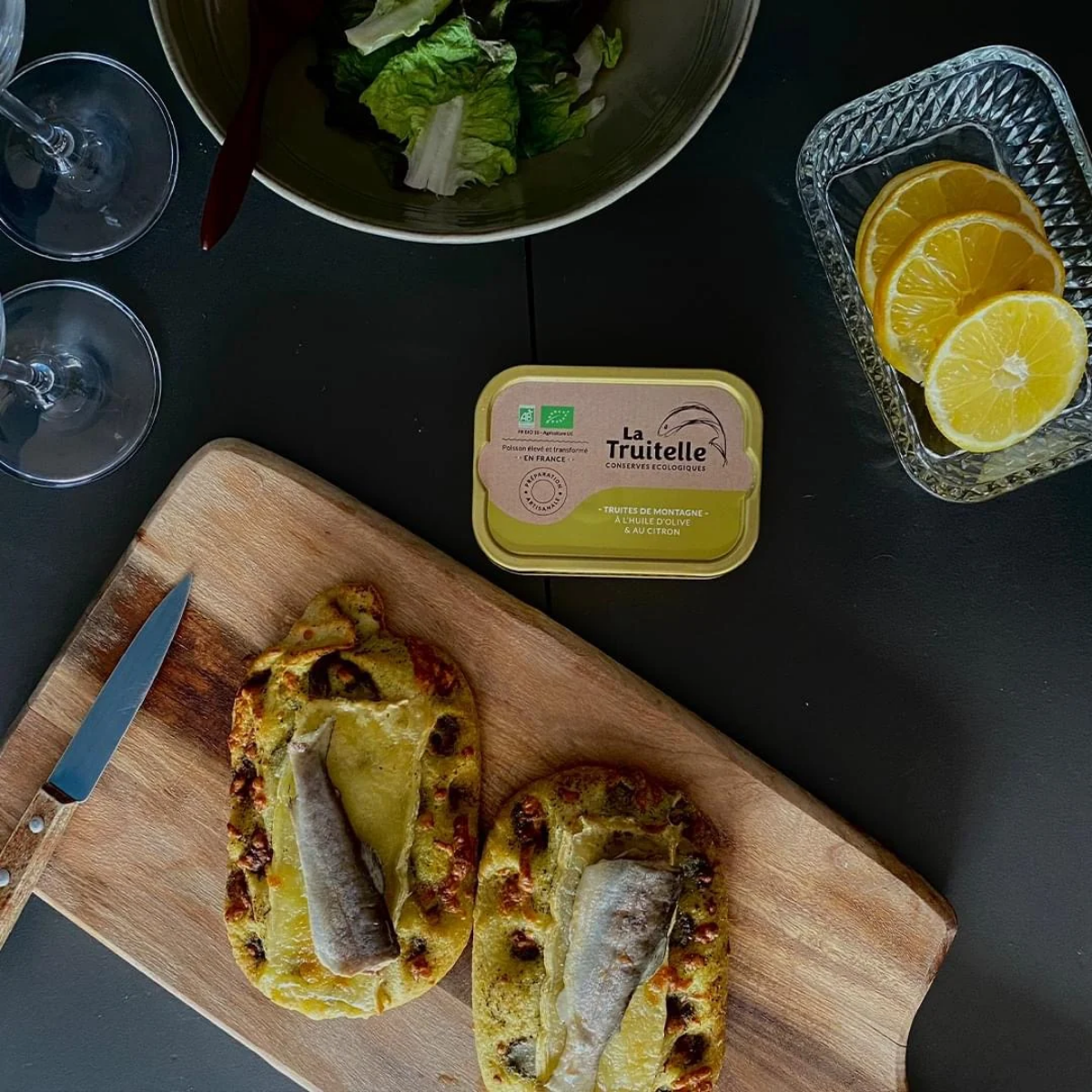 Ekologisk bergsöring i extra jungfruolivolja med citron