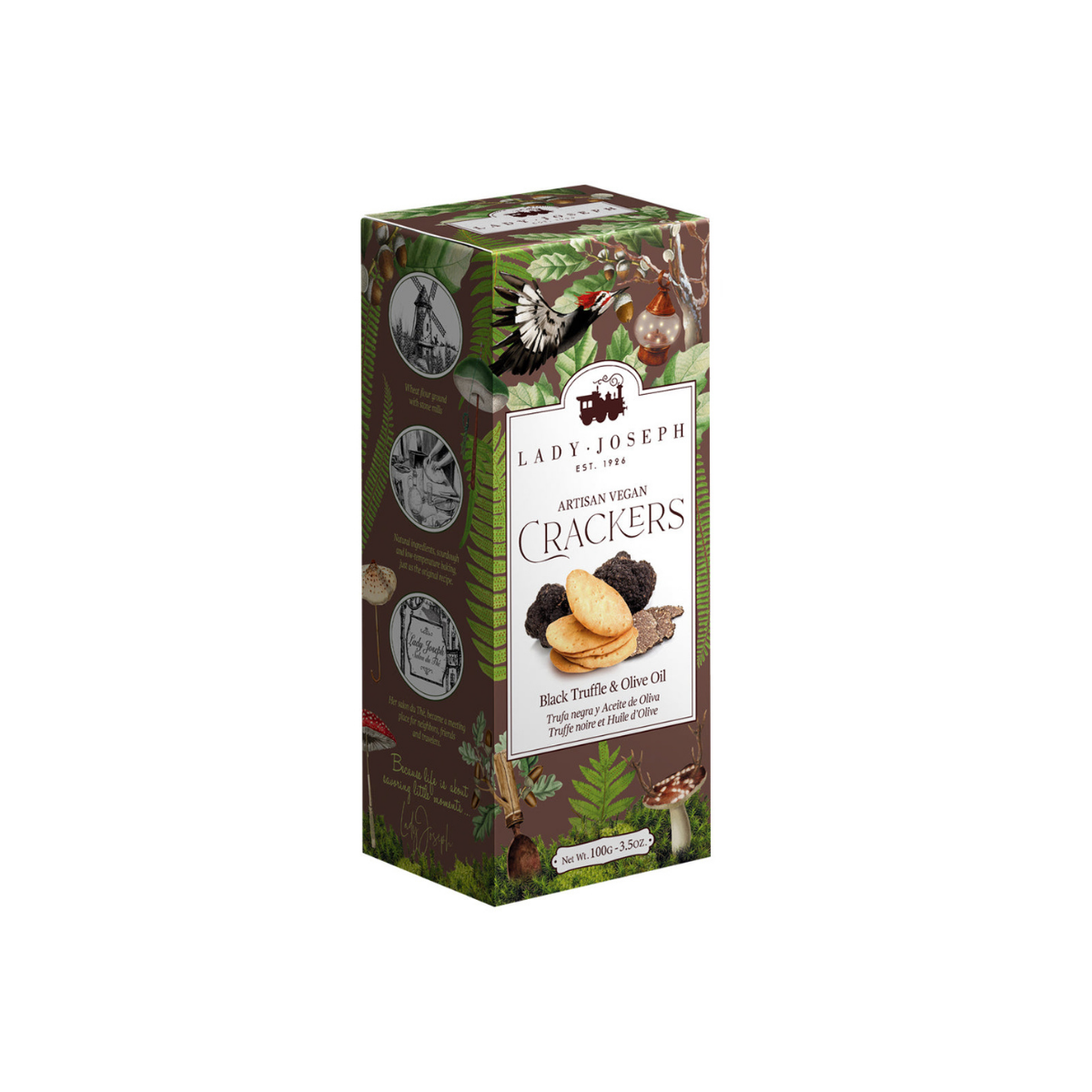 Handgjorda veganska svarta tryffel- och olivoljekex