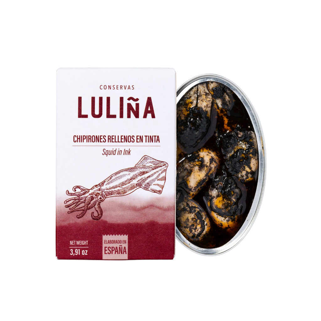 Chipirones i egen bläcksås