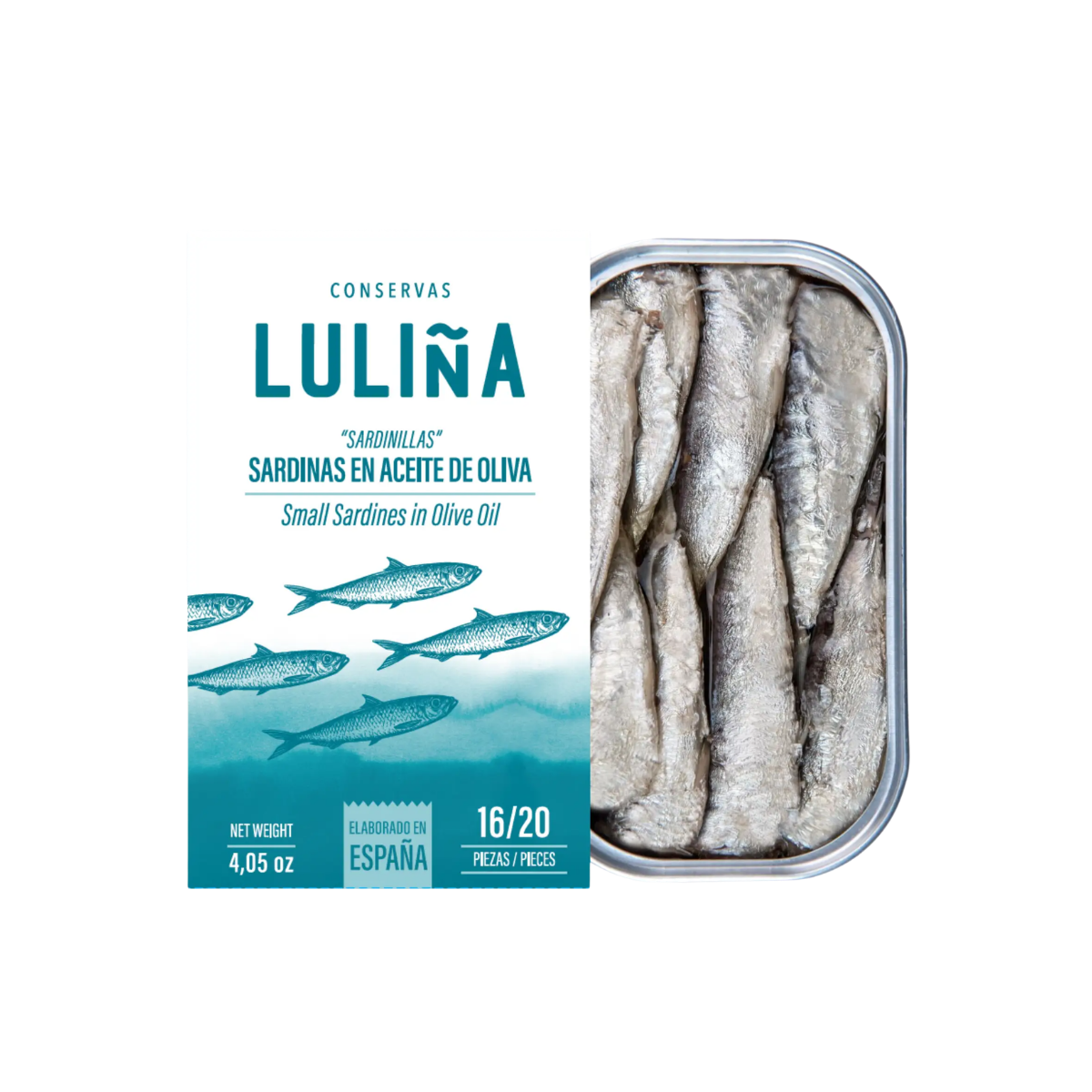 Små sardiner i olivolja