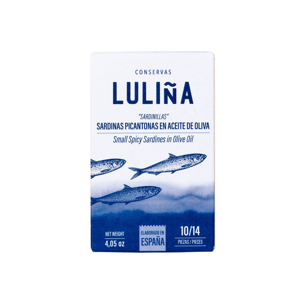 Små sardiner i stark olivolja