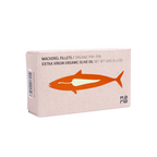 Kryddade makrillfiléer i extra jungfruolja av ekologisk olivolja