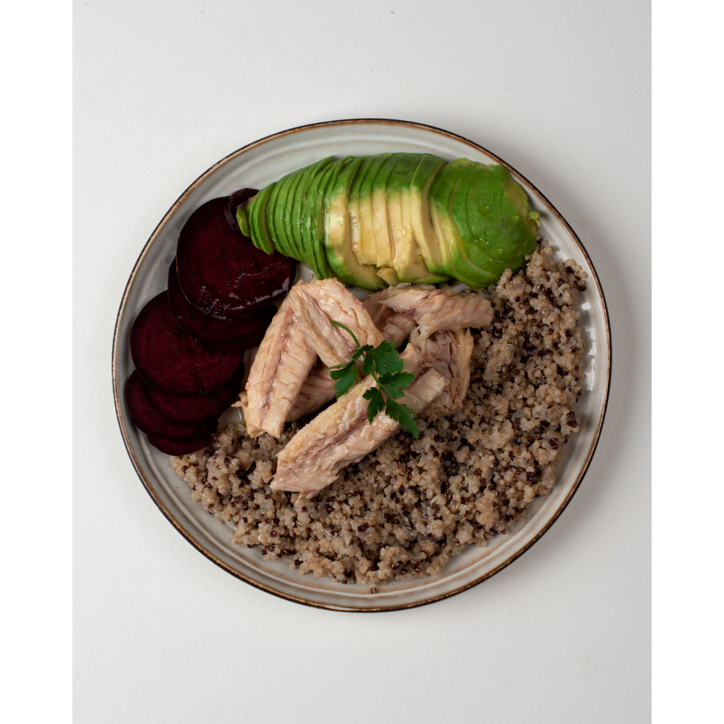 Kryddade makrillfiléer i extra jungfruolja av ekologisk olivolja