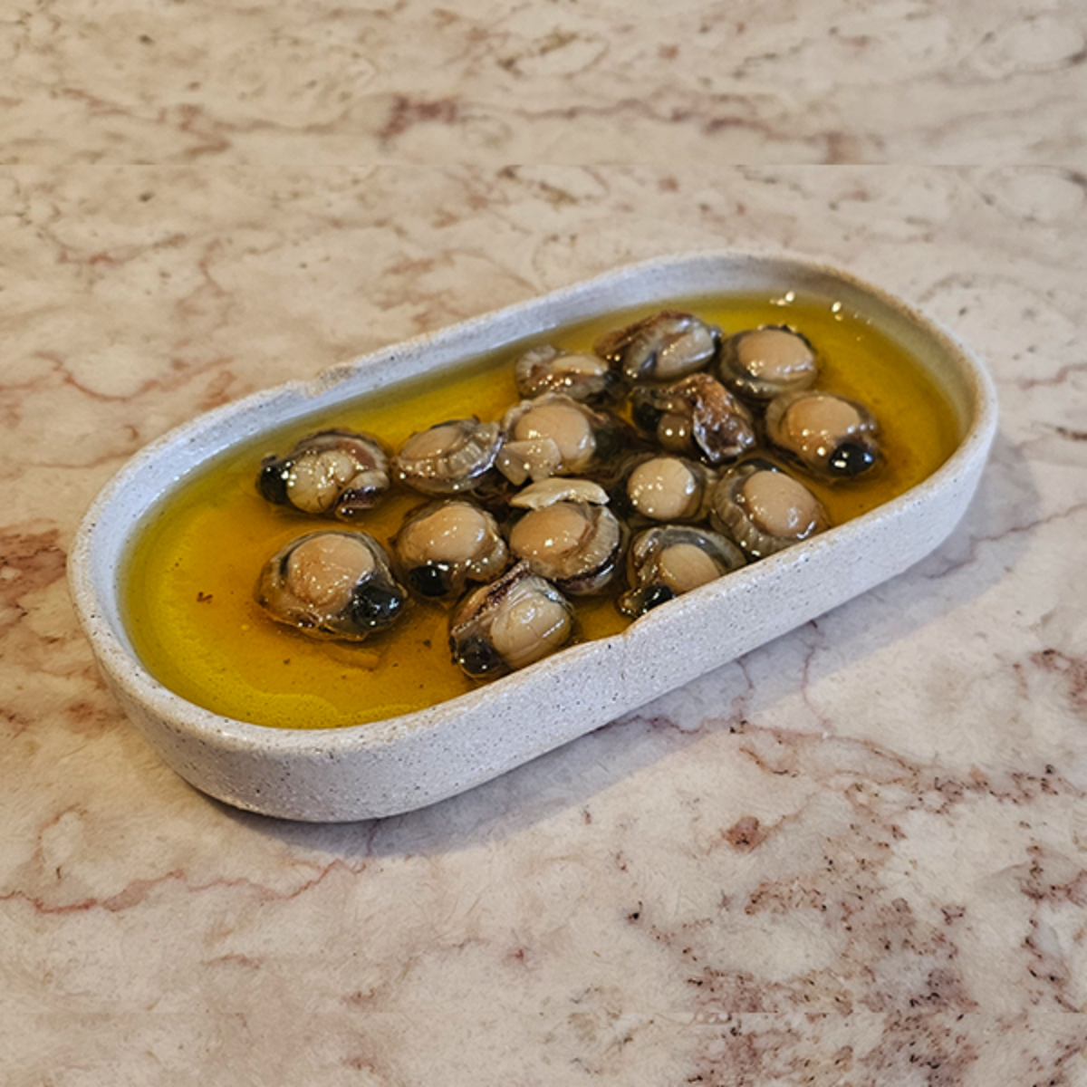 Bay Scallops in Spicy Olive Oil
