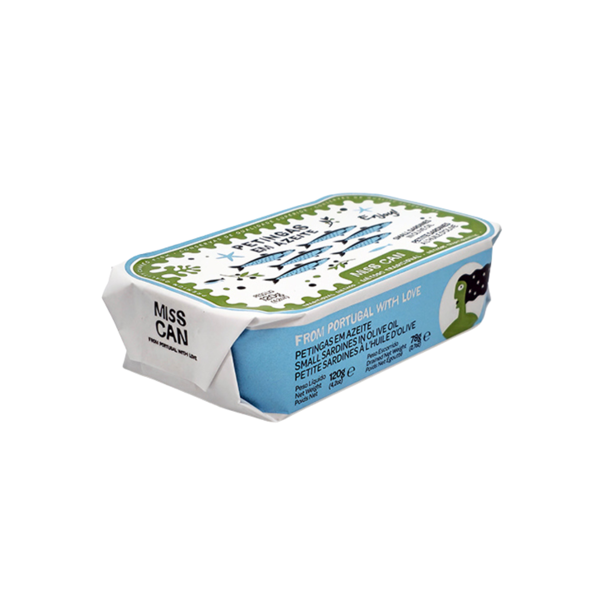 Små sardiner i olivolja