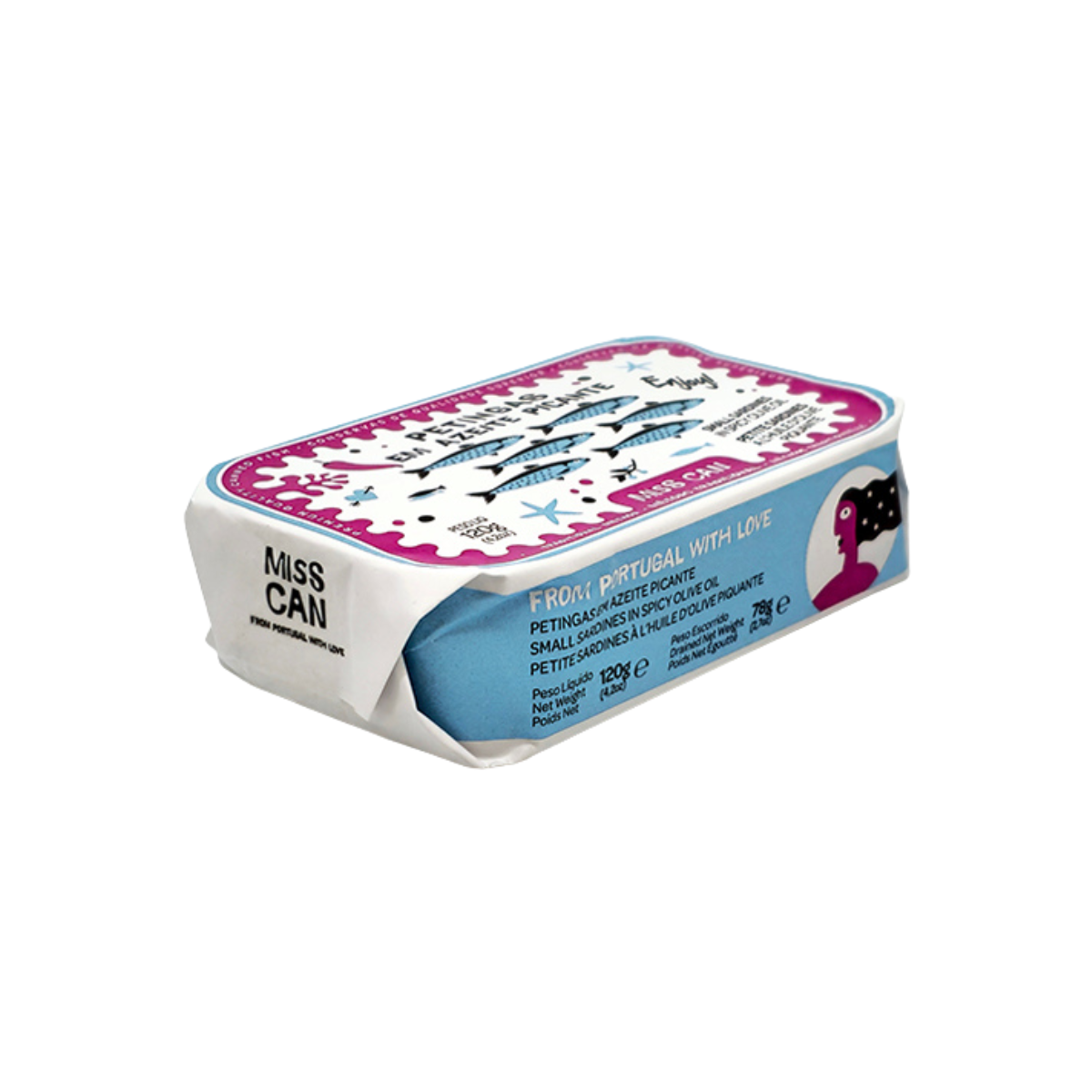 Små sardiner i kryddig olivolja