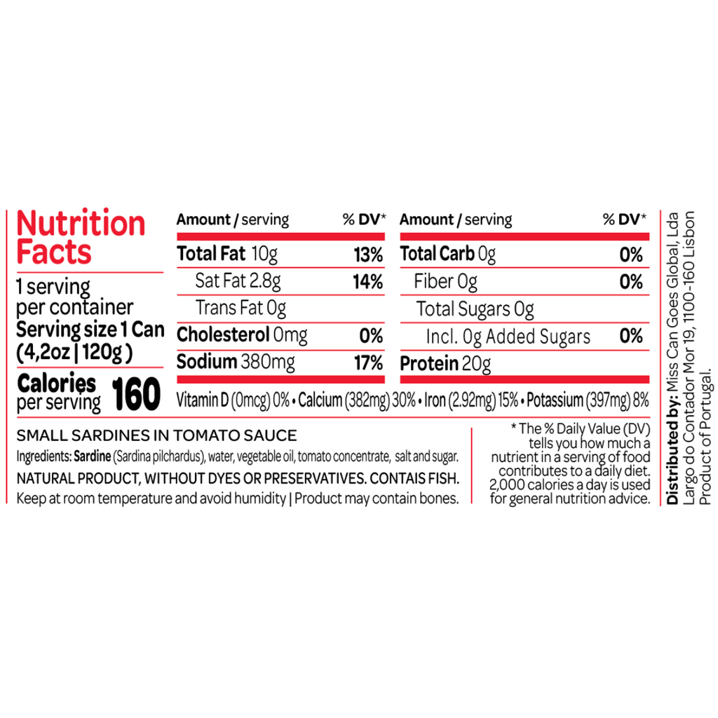Små sardiner i tomatsås