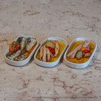 Picklelicious gift box with three Portuguese fish tins