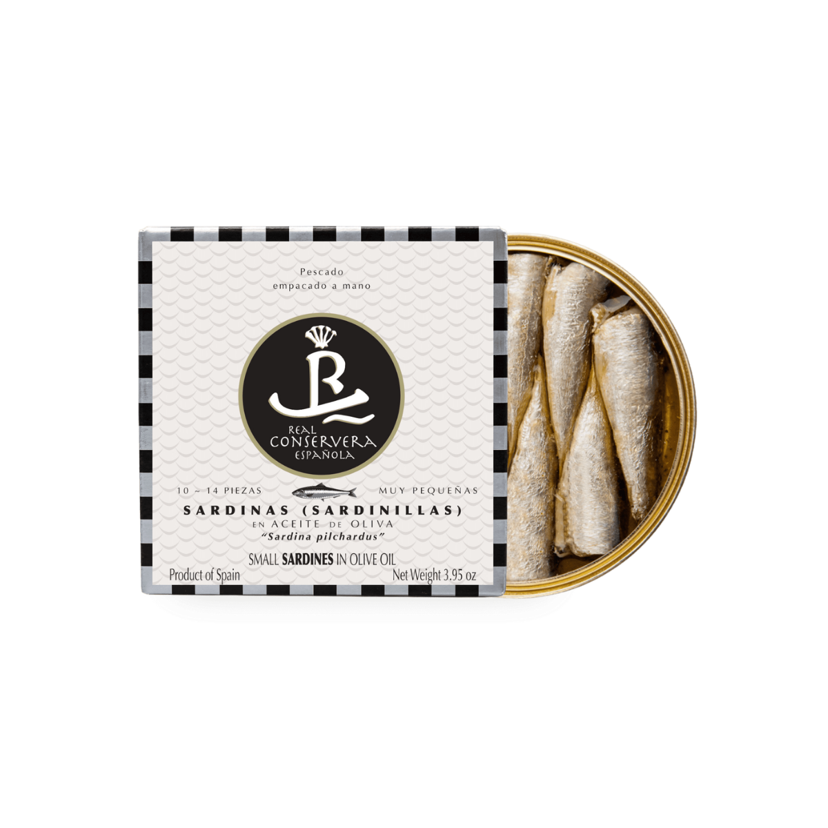 Små sardiner i olivolja 