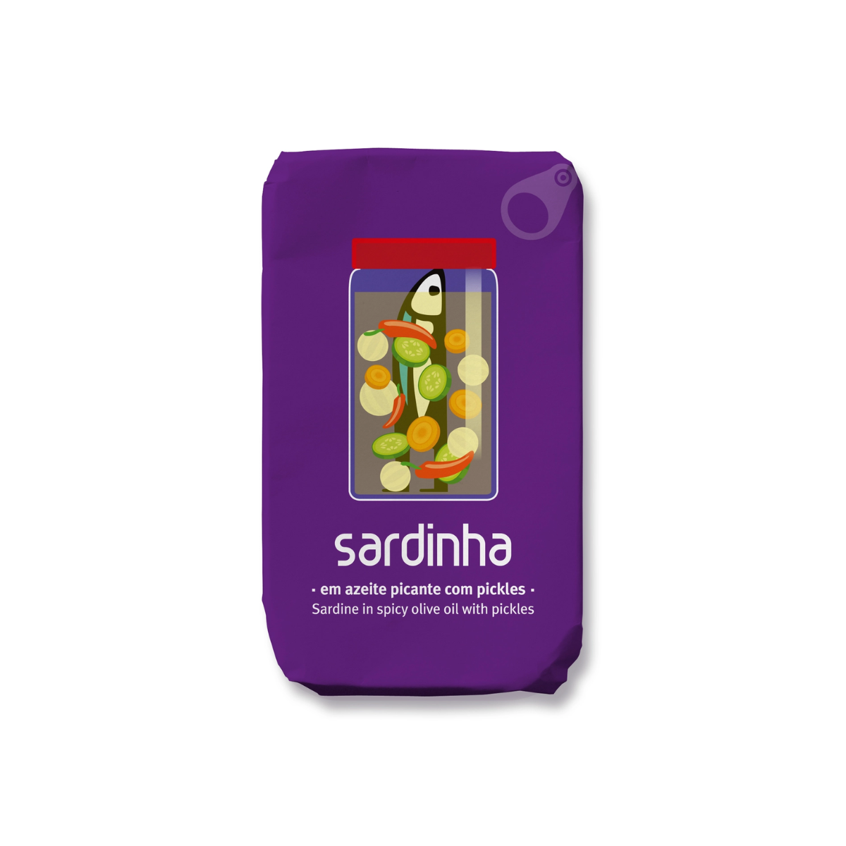 Sardiner i stark olivolja med pickles